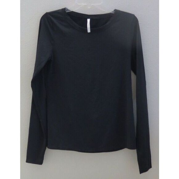 Fabletics LS2146119-0001 Women's Sz M Black Blake Dry-Flex Long Sleeve T-Shirt - Picture 1 of 6